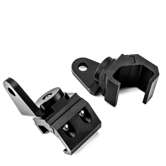 Pair Aluminum Whip Light Mounting Brackets for Polaris General Ranger Can - Am Defender Commander Maverick Sport Trail - WeiSen - 80109002