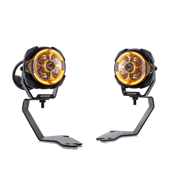 For 1999-2006 Silverado/Sierra 1500 Hood Hinge Ditch LED Pod Lights 3.5" – 3-Layer DRL, 6 Modes, DT Harness