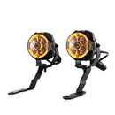 For 2007-2013 Silverado/Sierra 1500 2500 3500 Hood Hinge Ditch LED Pod Lights 3.5" – 3-Layer DRL, 6 Modes, DT Harness-11