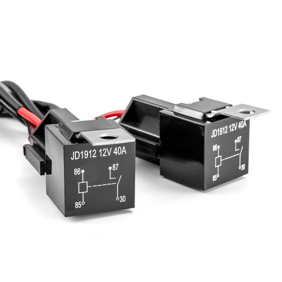 Toyota 3 - Lead 10ft Wiring Harness Kit with Dual LED Light Bar Spot Light Switch Tall Style 1.28″x 0.87″(38mm x 22mm) - WeiSen - 70203019