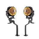 For 2021-2026 Ford F-150 & F150 3rd Raptor Hood Hinge Ditch LED Pod Lights 3.5" – 3-Layer DRL, 6 Modes, DT Harness-11