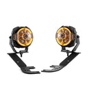 For 2023-2026 Chevrolet Colorado & GMC Canyon Hood Hinge Ditch LED Pod Lights 3.5" – 3-Layer DRL, 6 Modes, DT Harness-11