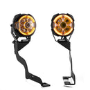 1999-2007 Ford Superduty F-250/350/450/550 Hood Hinge Ditch LED Pod Lights 3.5" – 3-Layer DRL, 6 Modes, DT Harness-11