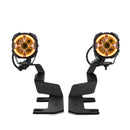 For 2017-2022 Ford F-250 F-350 F-450 F-550 Super Duty Hood Hinge Ditch LED Pod Lights 3.5" – 3-Layer DRL, 6 Modes, DT Harness-11