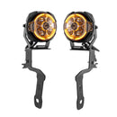 For 2020-2026 Chevy Silverado/GMC Sierra 2500HD 3500HD Hood Hinge Ditch LED Pod Lights 3.5" – 3-Layer DRL, 6 Modes, DT Harness-11