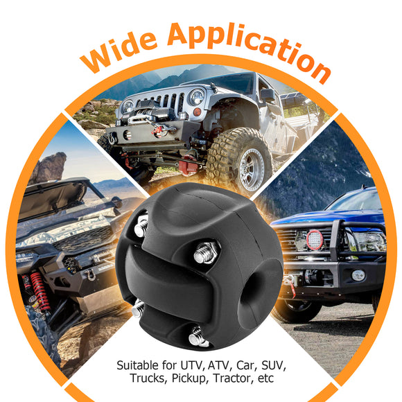 Trucks Jeeps ATV UTV ORV Trailers SUV Rubber Winch Split Cable Hook Stopper - WeiSen - 80310023