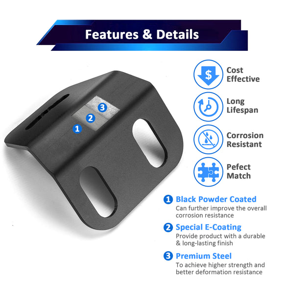 2020 - 2022 F250/350/450 Heavy Duty Steel Front Bumper LED Light Bar Mount for 22" Dual Row Straight - WeiSen - 70102050