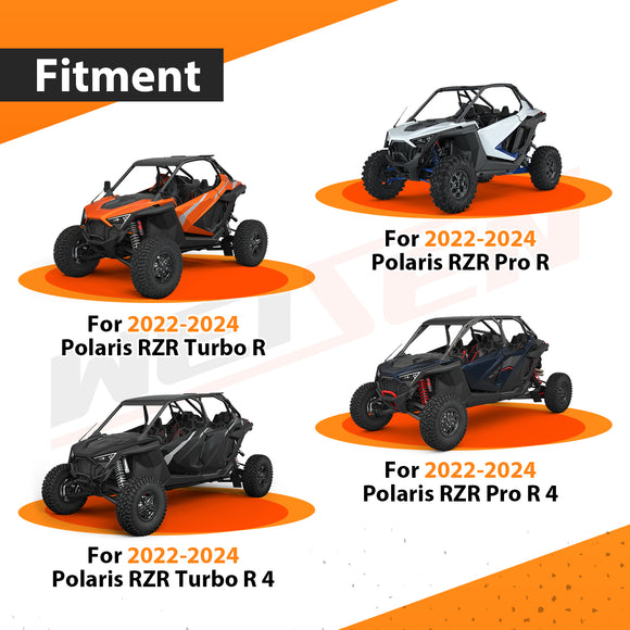 2022 - 2024 Polaris RZR Turbo Pro R 2/4 UTV 4500lb 12V Electric Winch Kit | Wireless Remote Control - WeiSen - 80310042