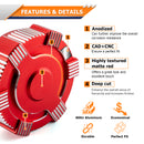 2020+ Polaris RZR Pro XP/ Pro R/ Turbo R 2/4 Red 6061 Aluminum Fuel Tank Cap - WeiSen - 80503002