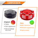 2020+ Polaris RZR Pro XP/ Pro R/ Turbo R 2/4 Red 6061 Aluminum Fuel Tank Cap - WeiSen - 80503002