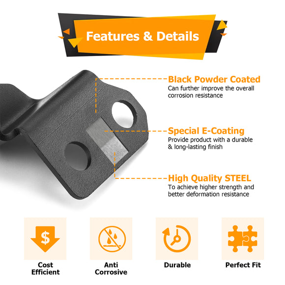 2020 - 2024 Kawasaki Teryx KRX 1000 A Pillar LED Light Pod Mount Bracket - WeiSen - 80102018