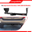 For 1999-2004 Jeep Grand Cherokee Heavy Duty Steel 2 Inch Receiver Trailer Hitch-2