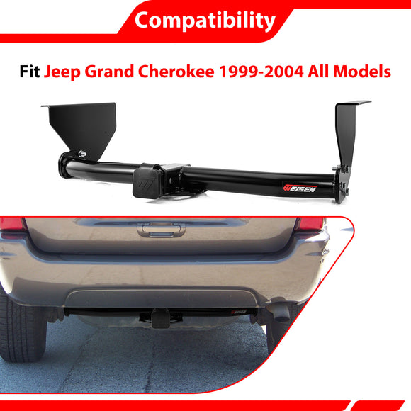 For 1999-2004 Jeep Grand Cherokee Heavy Duty Steel 2 Inch Receiver Trailer Hitch