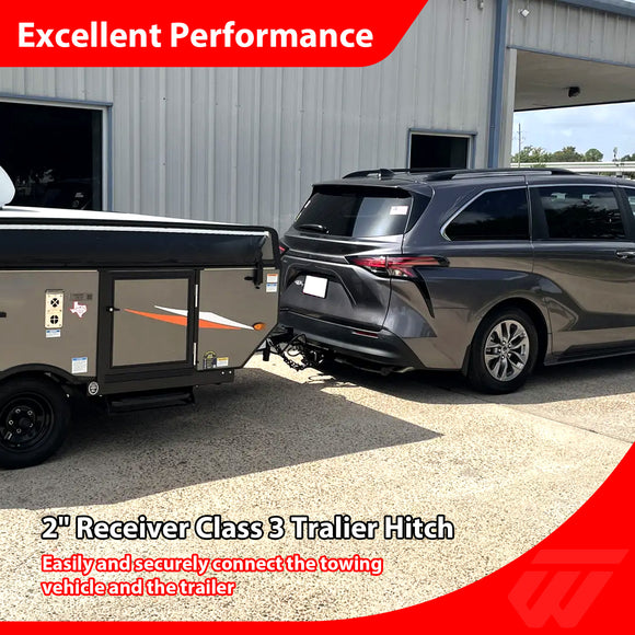 For 2021-2026 Toyota Sienna Heavy Duty Steel 2 Inch Receiver Trailer Hitch