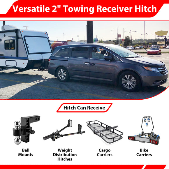 For 1999-2017 Honda Odyssey Heavy Duty Steel 2 Inch Receiver Trailer Hitch