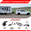 For 2011-2026 Dodge Durango & 2012-2021 Jeep Grand Cherokee Heavy Duty Steel 2 Inch Receiver Trailer Hitch-4
