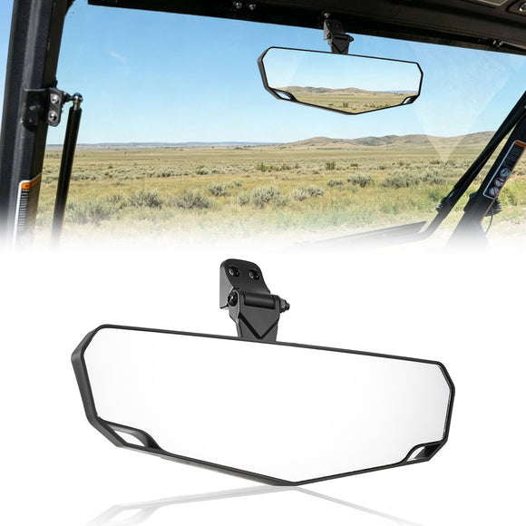 For 2017-2025 Polaris Ranger 1000 XP / Crew & 2017-2022 Ranger 500 Adjustable Angle High Definition Center Rear View Mirror