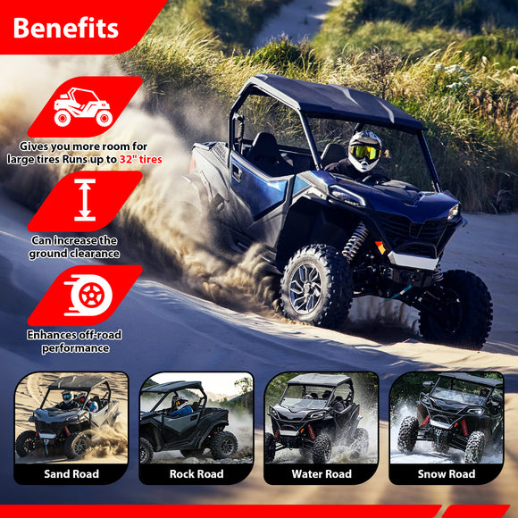 For 2023-2025 ZForce 950 Sport G2 & 2024-2025 Sport-4 G2 No Drill UTV Front&Rear 2" Suspension Lift Kit