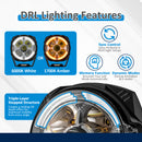 5" LED Pod Lights with DT Wiring Harness Kit – 3-Layer DRL, 6 Dynamic Modes (White & Amber) for Jeeps, Trucks, SUVs, ATVs, UTVs-2