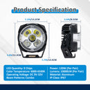 5" LED Pod Lights with DT Wiring Harness Kit – 3-Layer DRL, 6 Dynamic Modes (White & Amber) for Jeeps, Trucks, SUVs, ATVs, UTVs-7