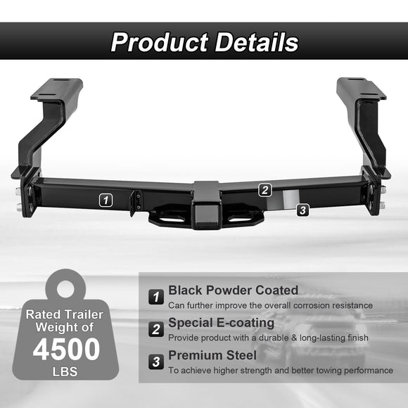 2016-2025 Subaru Crosstrek No Drill Class 3 Trailer Hitch 2" Receiver & Plug&Play 4-Pin Trailer Wiring Harness