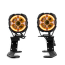 For 2022-2026 Chevy Silverado 1500 GMC Sierra 1500 Hood Hinge Ditch LED Pod Lights 3.5" – 3-Layer DRL, 6 Modes, DT Harness-10