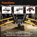 2020-2025 Kawasaki Teryx KRX 1000 UTV Rear Receiver Hitch Kit w/ 2-Inch Trailer Hitch 3-in-1 Ball Mount 5/8" Lock Pin Tightener-4