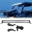 2014 - 2020 Polaris RZR XP 1000 900 32" Curved LED Light Bar Over Roof Brackets Kit - WeiSen - ZT007 - B+LED008+WI002
