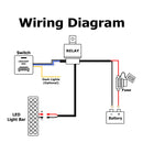 Toyota Tundra Tacoma 4Runner 16AWG LED Light Bar Push Button Switch Kit-4