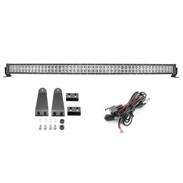 1966 - 1996 Ford Bronco F - 150 Roof 300W 52" Curved LED Light Bar Kit - WeiSen - 70101024+70202012+70203002