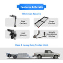 1983 - 2011 Ford Ranger & 1994 - 2009 Mazda B2300 B4000 Heavy Duty Steel Class 3 Trailer Hitch 2" Receiver - WeiSen - 70108021