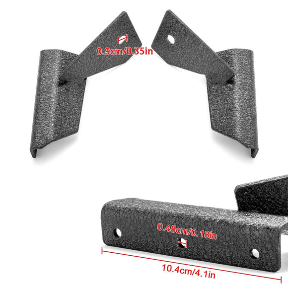 1984 - 2001 Jeep Cherokee XJ & 1986 - 1992 Jeep Comanche MJ White&Amber Strobe 3.5 Inch LED Hood Hinge Ditch Light Pods w/ Wiring Harness Kit - WeiSen - 70104032+70201013