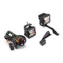 1989 - 1995 Toyota 4Runner Pickups Hood Hinge 3" White & Amber Strobe LED Ditch Light Pod Kit - WeiSen - 70104018+70201007