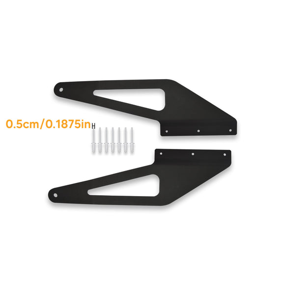 1993 - 1998 Jeep Grand Cherokee ZJ Windshield Roof 50" Curved Light Bar Mount Brackets - WeiSen - ZT195