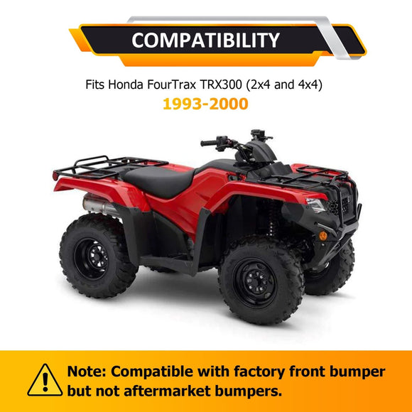 1993 - 2000 Honda FourTrax TRX300 ATV Front Bumper Winch Mounting Bracket (81150 - HC5 - 970) - WeiSen - 80106035