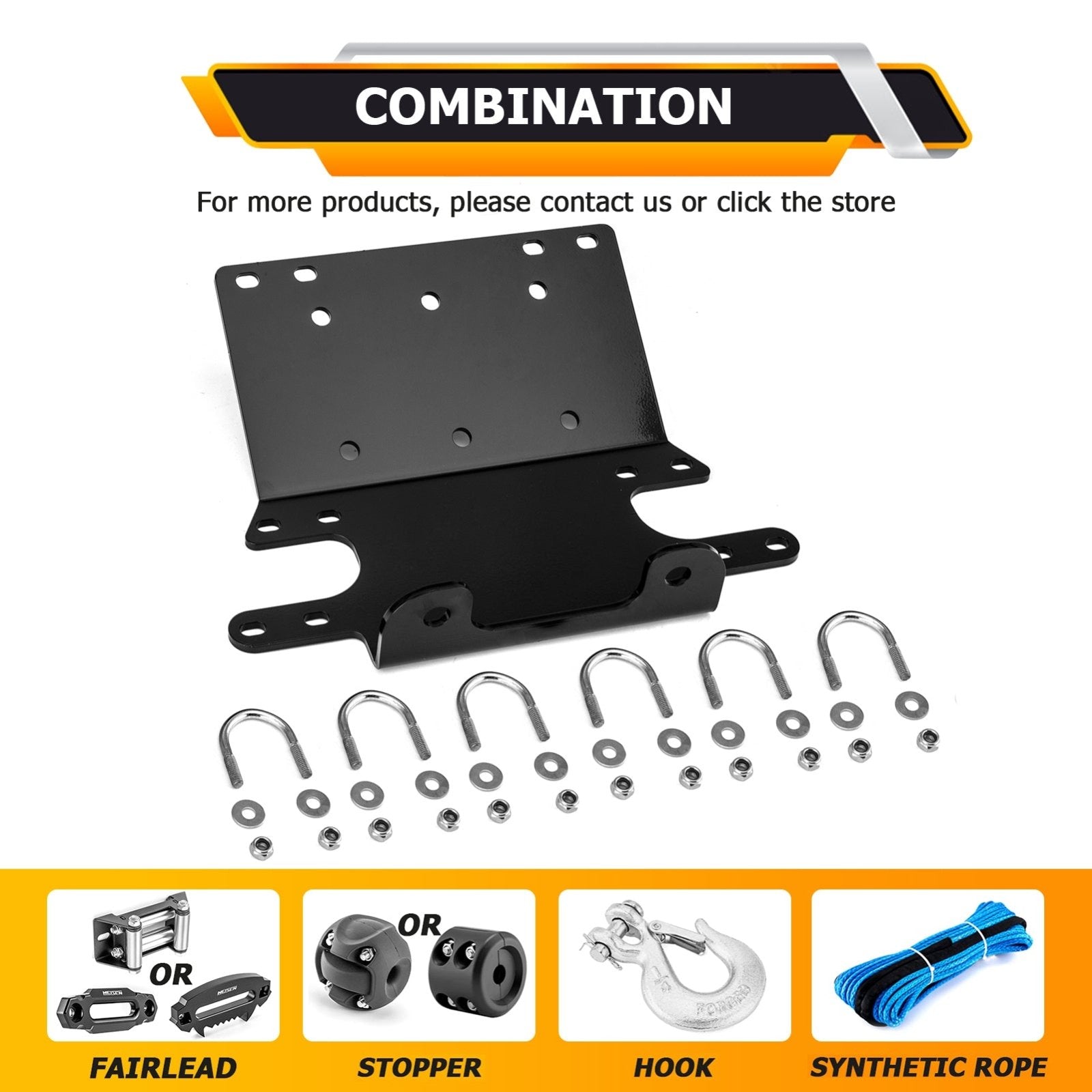 1995 - 2003 Honda Foreman TRX400 TRX450 Heavy Duty Steel Winch Mounting Bracket - Weisen