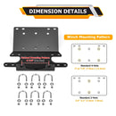 1995 - 2003 Honda Foreman TRX400 TRX450 Heavy Duty Steel Winch Mounting Bracket - WeiSen - 80106036