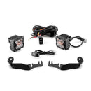 1995 - 2004 Toyota Tacoma Hood Hinge 3" White & Amber Strobe LED Ditch Light Pod Kit - WeiSen - 70104017+70201007