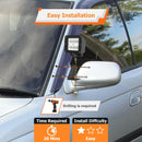 1996 - 1999 Subaru Outback/Legacy A Pillar 3" White & Amber Strobe LED Light Pod Kit - WeiSen - 70104057+70201007