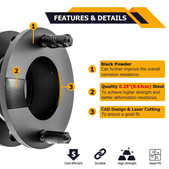 1997 - 2001 Honda CR - V 4WD 4x4 2WD 4x2 Heavy Duty Steel Front & Rear 2.5" Suspension Lift Kit - WeiSen - 70401039