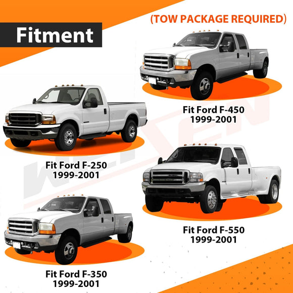 1999 - 2001 Ford F - 250 F - 350 F - 450 F - 550 Super Duty Plug&Play 7 - Way RV Blade Trailer Wiring Harness - WeiSen - 70206045