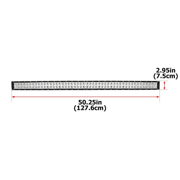 1999 - 2004 Jeep Grand Cherokee 300W 52" Curved LED Light Bar Mount Bracket Kit - WeiSen - 70101025+LED013+WI001 - A