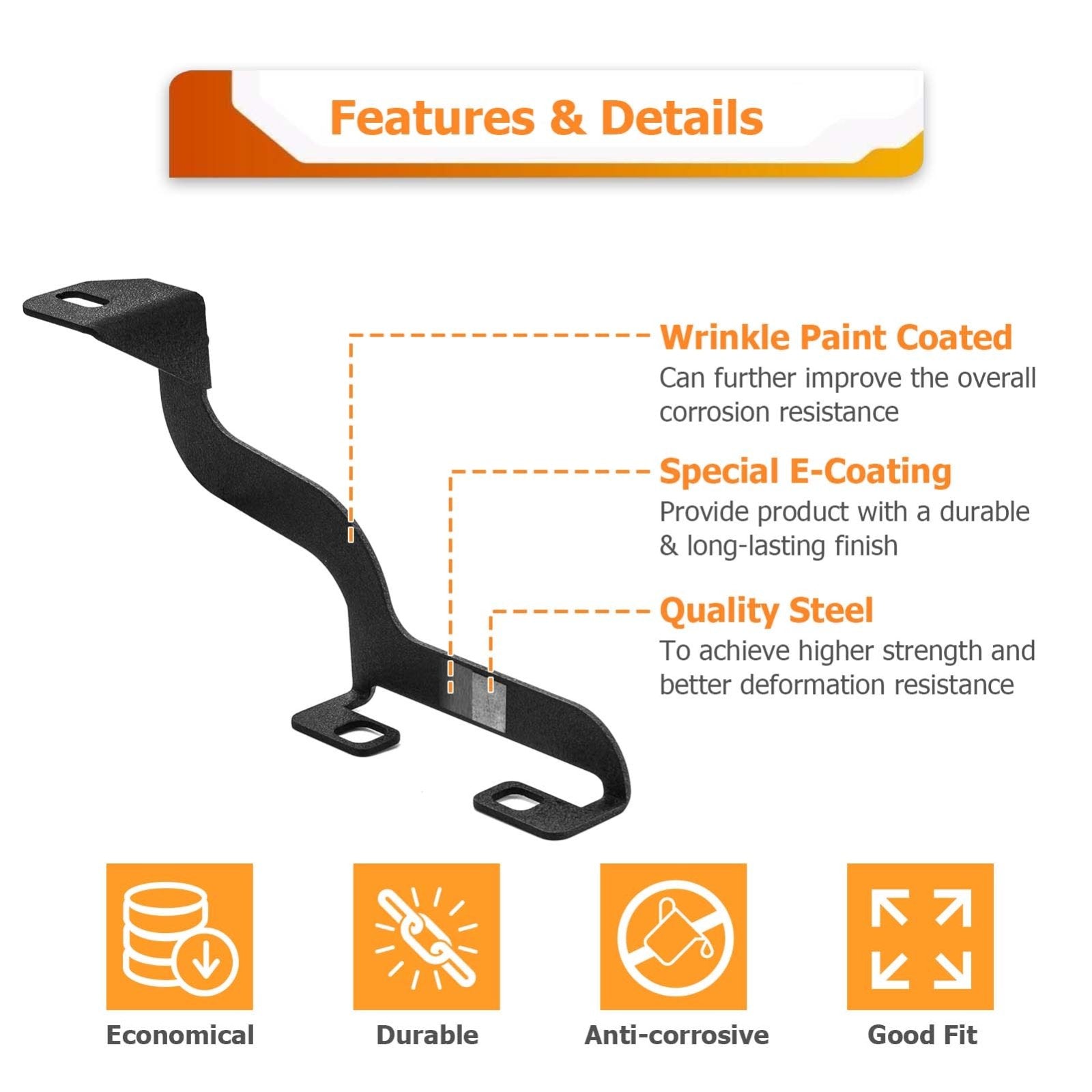 1999 - 2007 Ford Superduty F250/F350/F450/F550 White&Amber Strobe 3.5 Inch LED Hood Hinge Ditch Light Pods w/ Wiring Harness Kit - WeiSen - 70104065+70201013