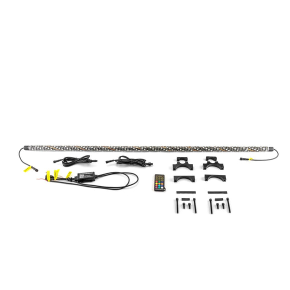 1PC 44" Interior Horizontal Chasing RGB LED Antenna Spiral Whip Light W/ 1.5" - 2.0" Clamp | For RZR Can - Am Polaris UTV Jeep Golf Cart Boat - WeiSen - 80204010