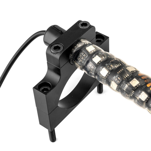 1PC 44" Interior Horizontal Chasing RGB LED Antenna Spiral Whip Light W/ 1.5" - 2.0" Clamp | For RZR Can - Am Polaris UTV Jeep Golf Cart Boat - WeiSen - 80204010