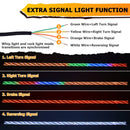 1PC 44" Interior Horizontal Chasing RGB LED Antenna Spiral Whip Light W/ 1.5" - 2.0" Clamp | For RZR Can - Am Polaris UTV Jeep Golf Cart Boat - WeiSen - 80204010