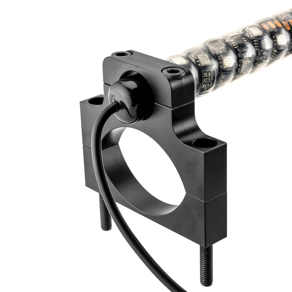 1PC 44" Interior Horizontal Chasing RGB LED Antenna Spiral Whip Light W/ 1.5" - 2.0" Clamp | For RZR Can - Am Polaris UTV Jeep Golf Cart Boat - WeiSen - 80204010