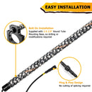 1PC 44" Interior Horizontal Chasing RGB LED Antenna Spiral Whip Light W/ 1.5" - 2.0" Clamp | For RZR Can - Am Polaris UTV Jeep Golf Cart Boat - WeiSen - 80204010