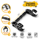 1PC UTV 1 - 2" Round Fit Roll Cage Grab Handle for Polaris RZR Maverick X3 Talon KRX - WeiSen - 80110003