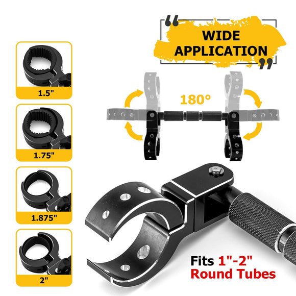 1PC UTV 1 - 2" Round Fit Roll Cage Grab Handle for Polaris RZR Maverick X3 Talon KRX - WeiSen - 80110003